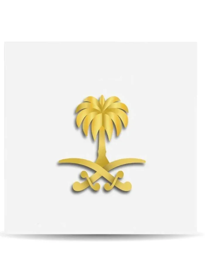 بروش سيفين ونخلة مطلي